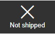 Not shipped